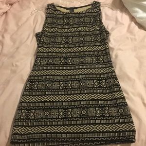 Really soft, black and nude dress